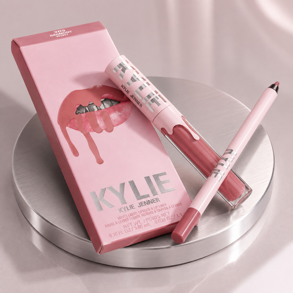 Kylie Cosmetics 305 Harmony Velvet Lip Kit Lipstick Liner New NIB - Picture 2 of 6